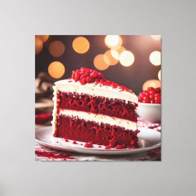 Toile Gâteau de velours rouge (Recto)