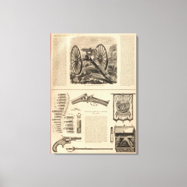 Toile Gatling Gun Company Schuyler, Hartley et Graham (Recto)