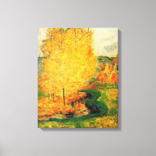 Toile Gauguin - Au bord du ruisseau, Automne,