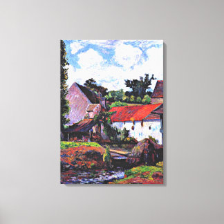 Toile Gauguin - Ferme à Osny, peinture d'art