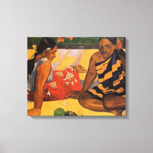 Toile Gauguin Polynésie Française Tahiti Femmes Peinture