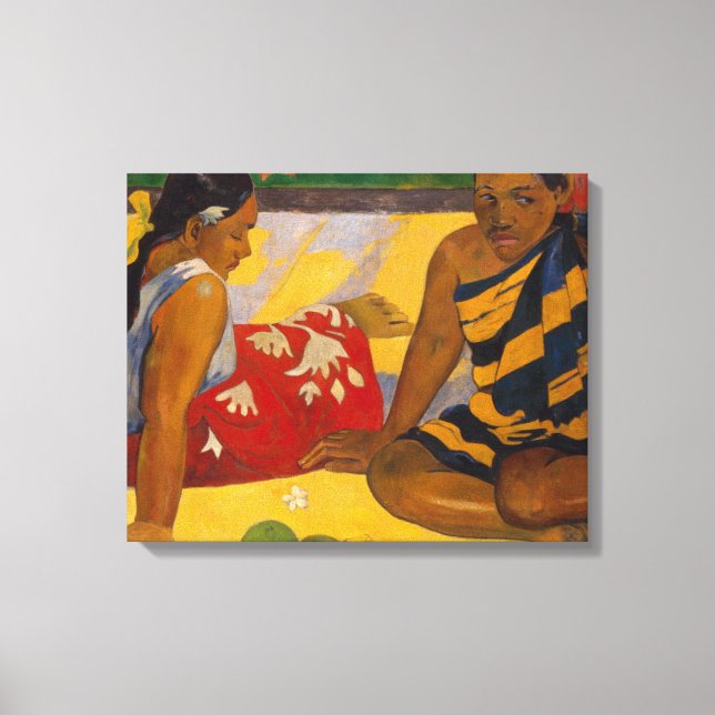 Toile Gauguin Polynésie Française Tahiti Femmes Peinture (Recto)