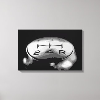 Toile Gear Knob d'une voiture de sport de luxe Design si