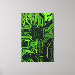 Toile Geek de la carte de circuit électronique Nerd PCB