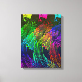 Toile Geisha Abstrait Japan Wall Art