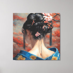 Toile Geisha et kimono