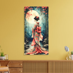 Toile Geisha japonaise