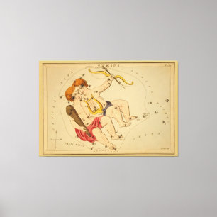 Toile Gemini - Signe Vintage de l'image du Zodiac