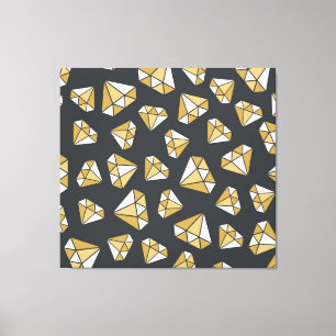 Toile Gemstone Thème Vintage Motif sans couture.