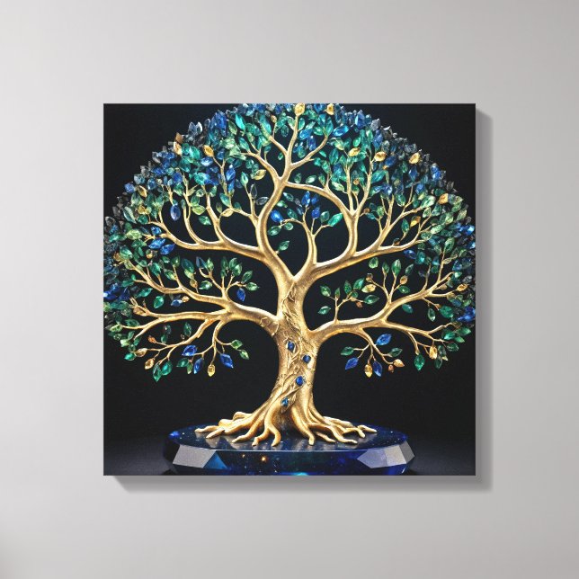 Toile Gemstone Tree of Life (Recto)
