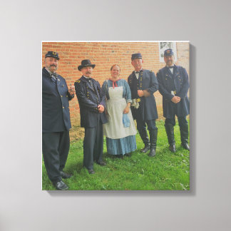 Toile Général de guerre civile et infirmière de guerre c