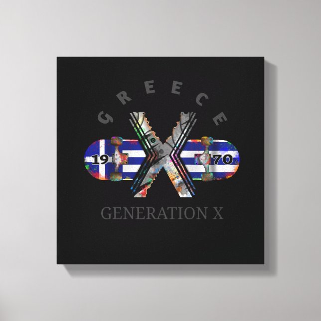 Toile Génération X Greece 1970 (Recto)