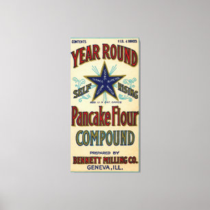 Toile Geneva Illinois Bennett Milling Company Fox River