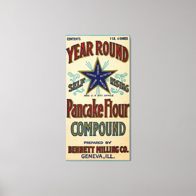 Toile Geneva Illinois Bennett Milling Company Fox River (Recto)