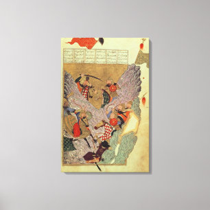 Toile Genghis Khan (c.1162-1227) combattant les Chinois