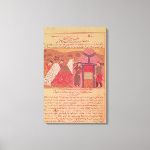 Toile Genghis Khan en dehors de sa tente