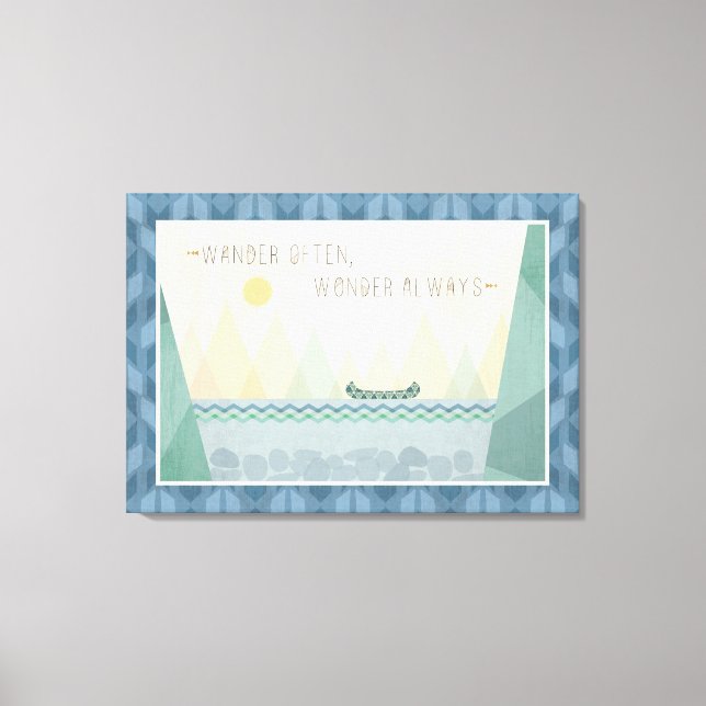 Toile Geo I extérieur | Se Promener Souvent, Se Demander (Recto)