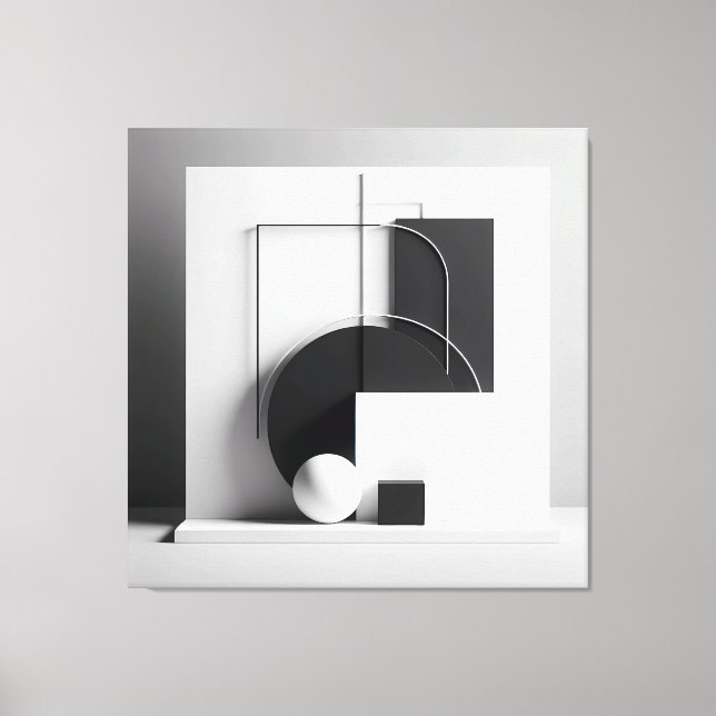 Toile Géométrie de présence raffinée (Recto)