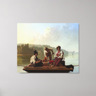Toile George Caleb Bingham Boatmen sur le Missouri
