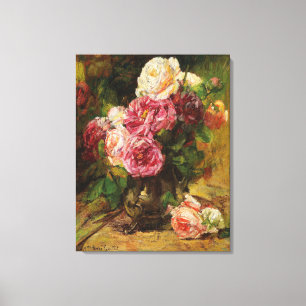 Toile Georges Jeannin Roses Vintages