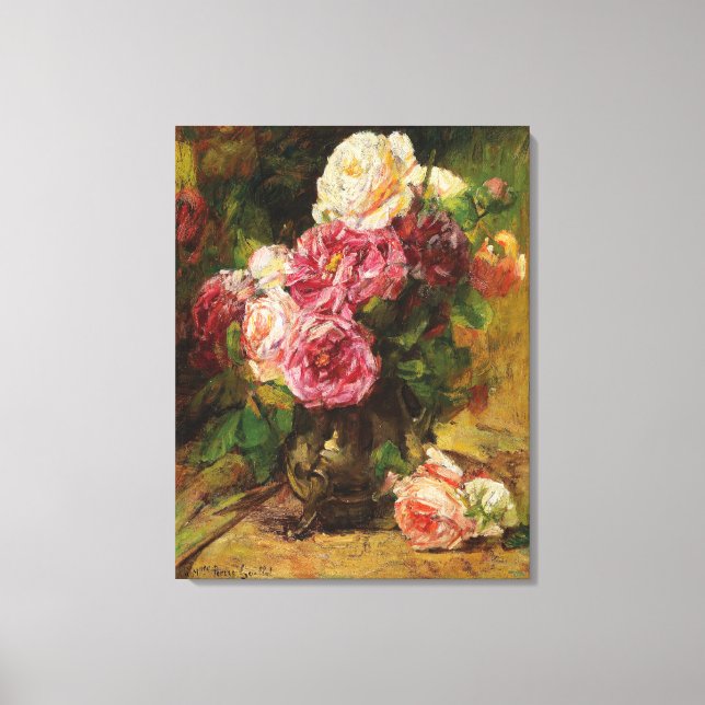 Toile Georges Jeannin Roses Vintages (Recto)