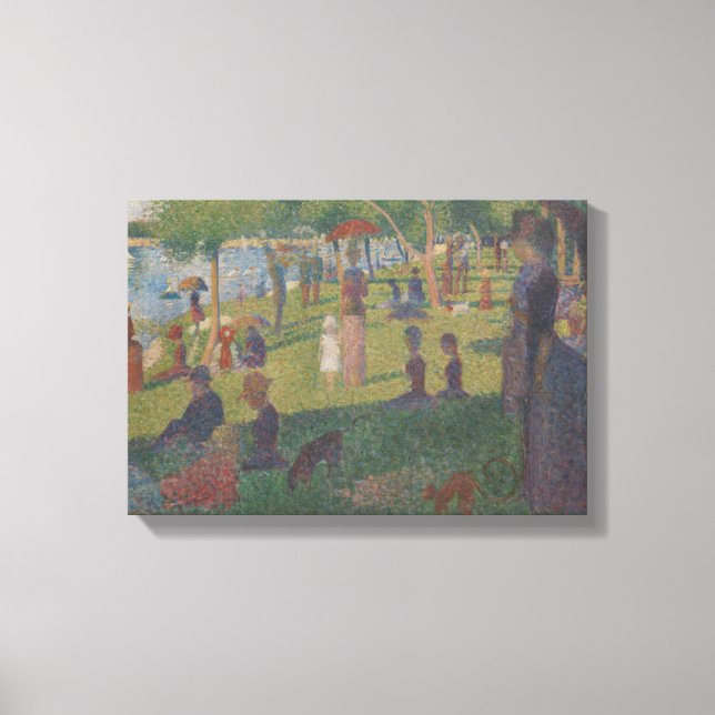 Toile Georges Pierre Seurat | Etudier pour un dimanche s (Recto)