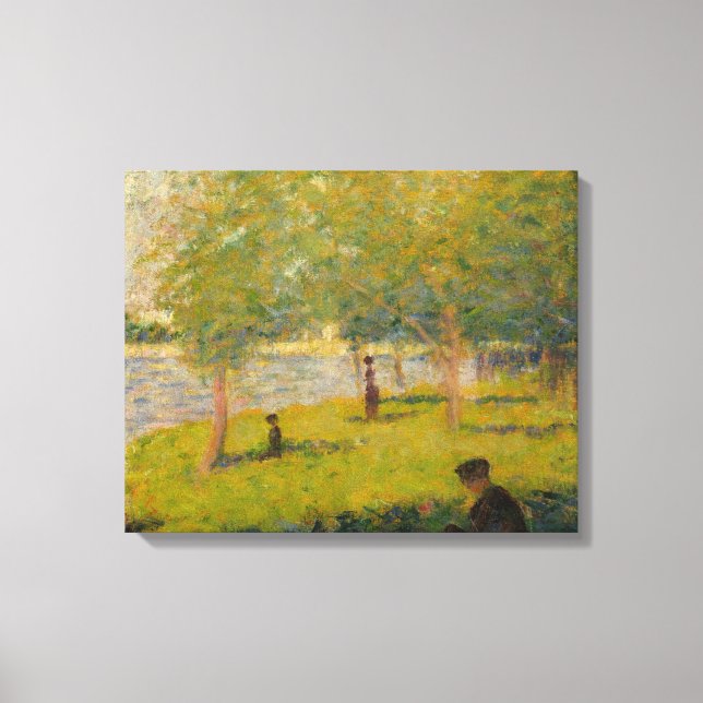 Toile Georges Seurat - Etudier pour un dimanche sur La G (Recto)