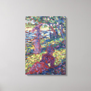 Toile Georges Seurat Femme dans un parc