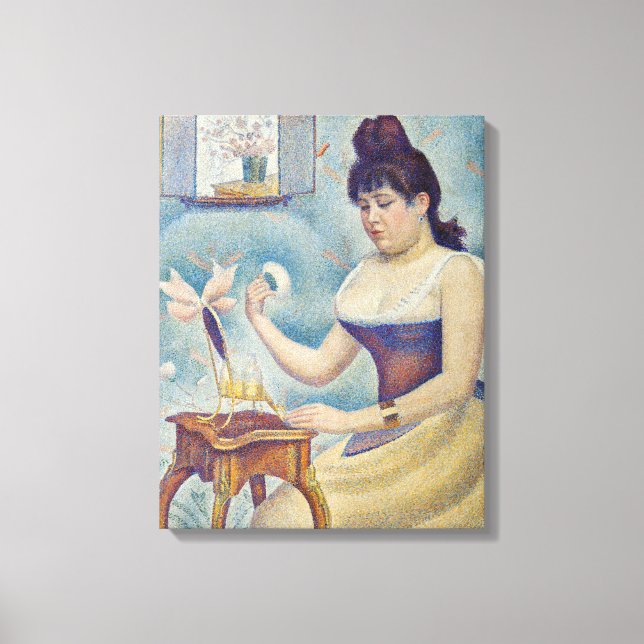 Toile Georges Seurat - Jeune Femme Se Poussant (Recto)
