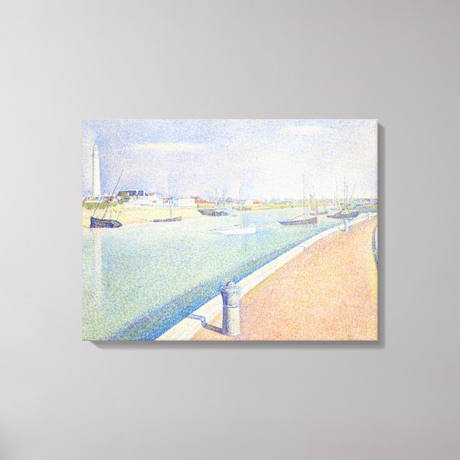 Toile Georges Seurat - Le chenal de Gravelines (Recto)