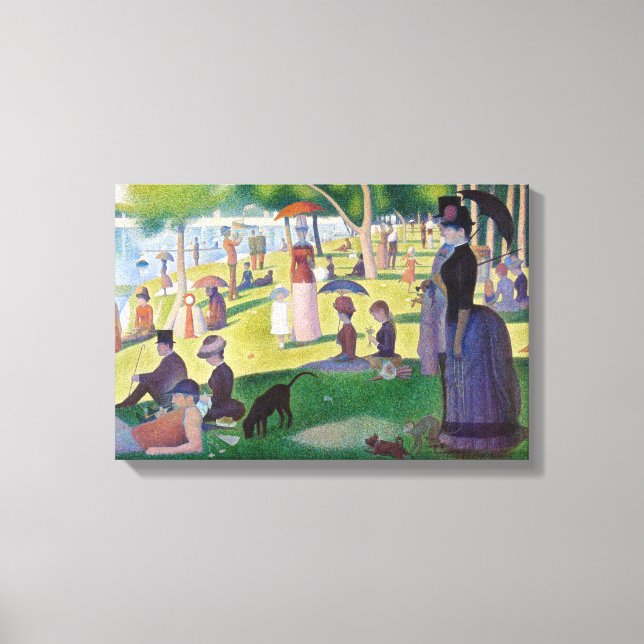 Toile Georges Seurat - Un dimanche après-midi à l'Île de (Recto)