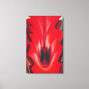Toile Georgia O'Keeffe - À l'intérieur de Red Canna