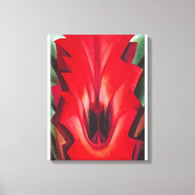 Toile Georgia O'Keeffe - À l'intérieur de Red Canna (Recto)