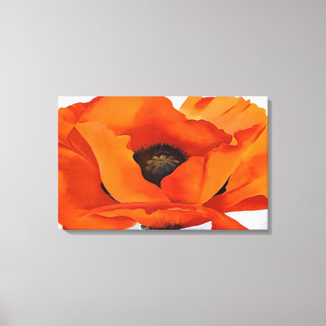 Toile Georgia O'Keeffe - Pavot rouge (Recto)
