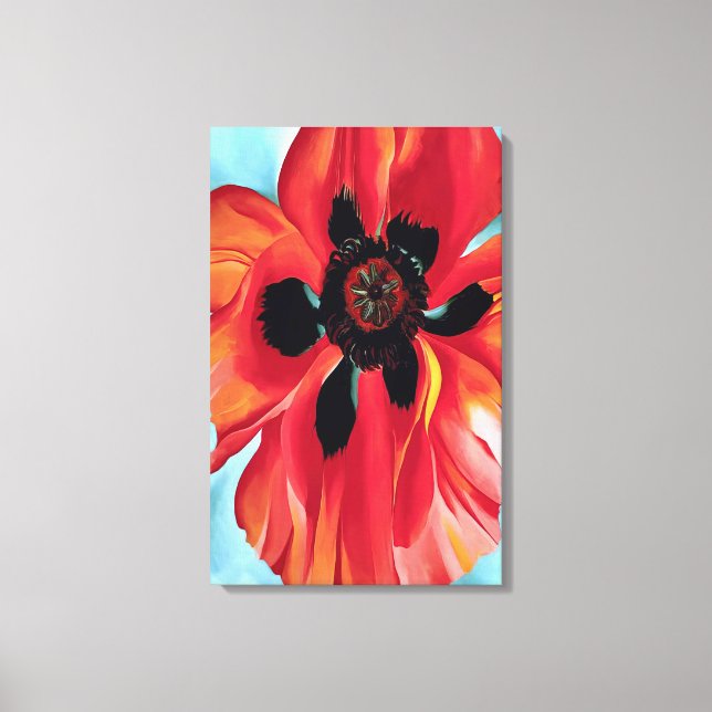 Toile Georgia O'Keeffe - Red Poppy VI (Recto)