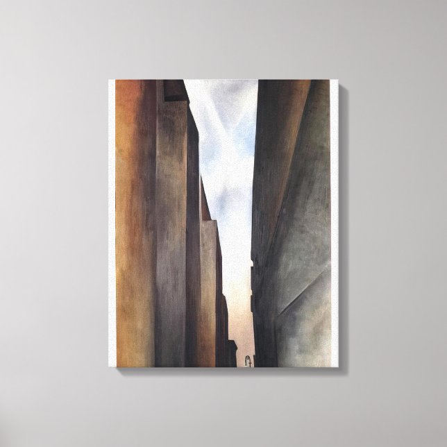 Toile Georgia O'Keeffe - Rue de New York II (Recto)