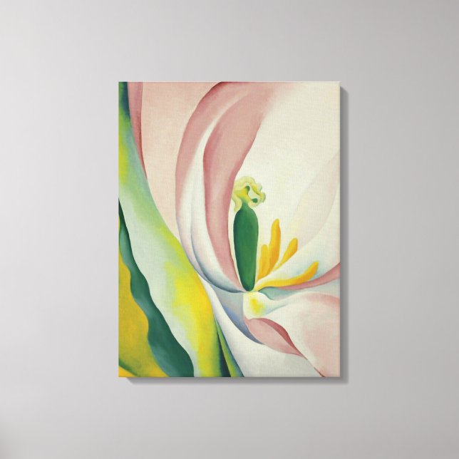 Toile Georgia O'Keeffe - Tulipe rose (Recto)
