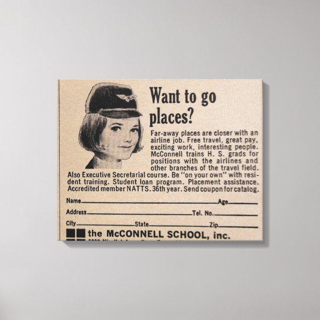 Toile Gérance vintage Carrières aériennes (Recto)