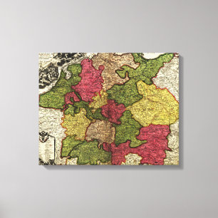 Toile GermanyPanoramic MapGermany