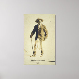 Toile Geronimo en chef Portrait permanent 1904