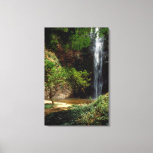 Toile Ghana : chutes de Wli, également appelées chutes d