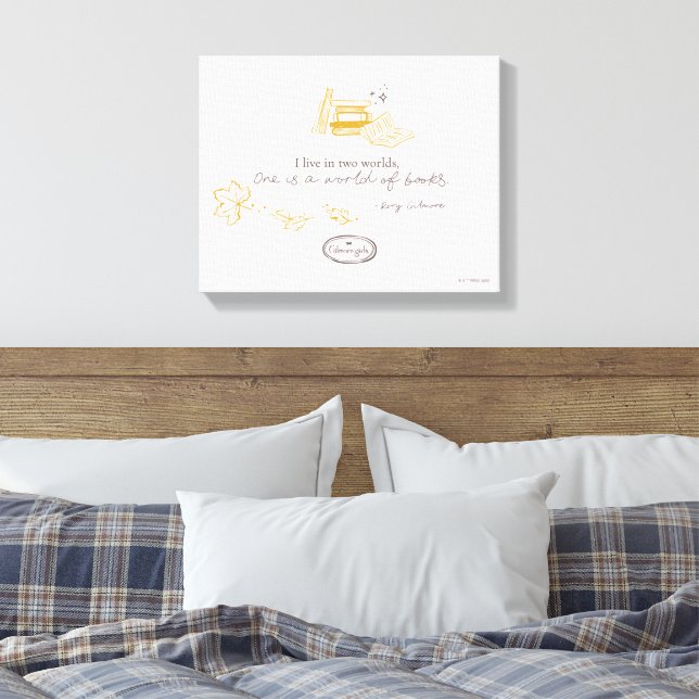 Toile Gilmore Girls Rory Book Quote Design (Insitu(Chambre))