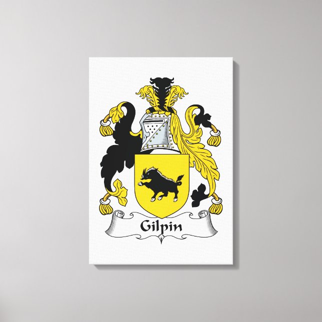 Toile Gilpin Family Crest (Recto)
