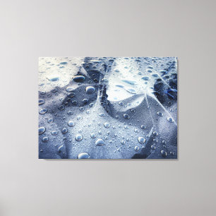 Toile Gingko Feuille et Raindrops