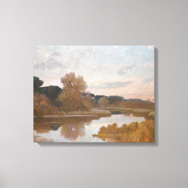 Toile Giovanni Costa - Castel Fusano (Recto)