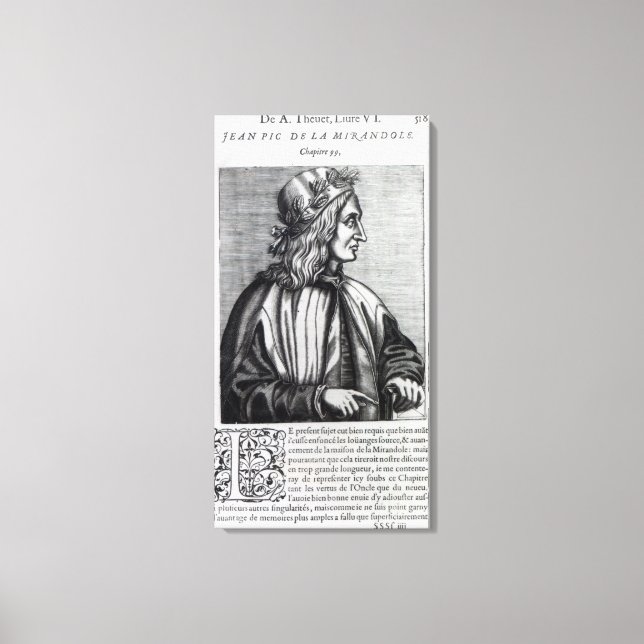Toile Giovanni Pico della Mirandola (Recto)