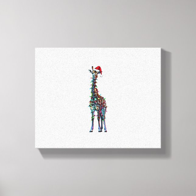 Toile Girafe de Noël  _1 (Recto)