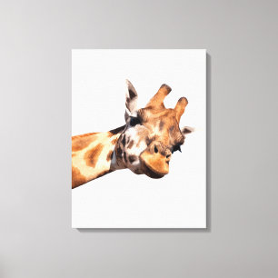 Toile Girafe portrait animal africain
