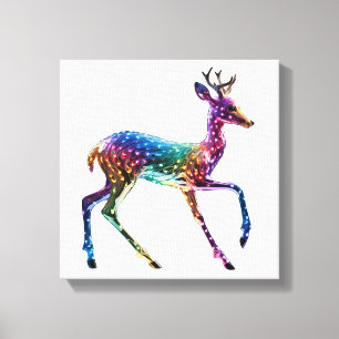 Toile Giraffe colorée