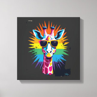 Toile Giraffe Vintage Sunglasses Funny African Animal Lo
